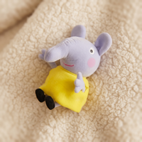 Peluche Éléphant Emily Peppa Pig 19 cm - Détail matière