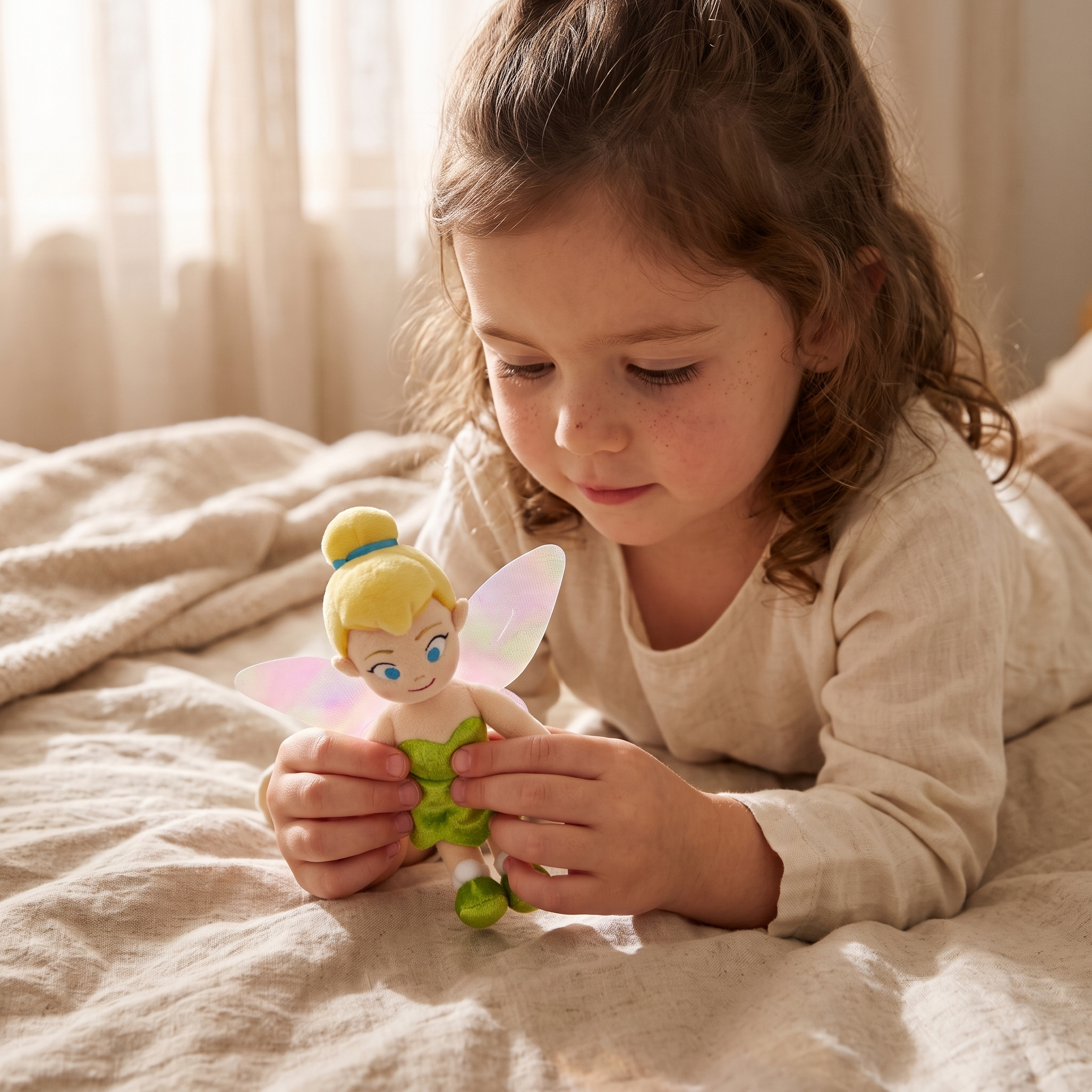 Peluche Fée Clochette Aimantée Épaule Disney - Utilisation cosy intérieur