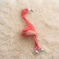 Peluche Flamant Rose 35cm Couronne Douce - Détail matière