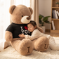 Peluche Géante Ours I Love You - Utilisation cosy intérieur