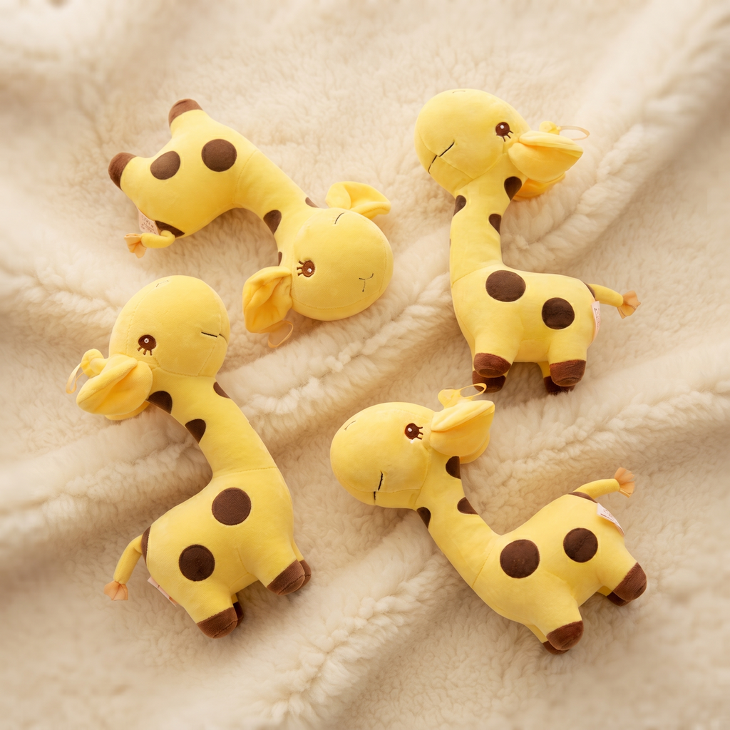 Peluche Girafe Toute Mignonne Jaune - Détail matière