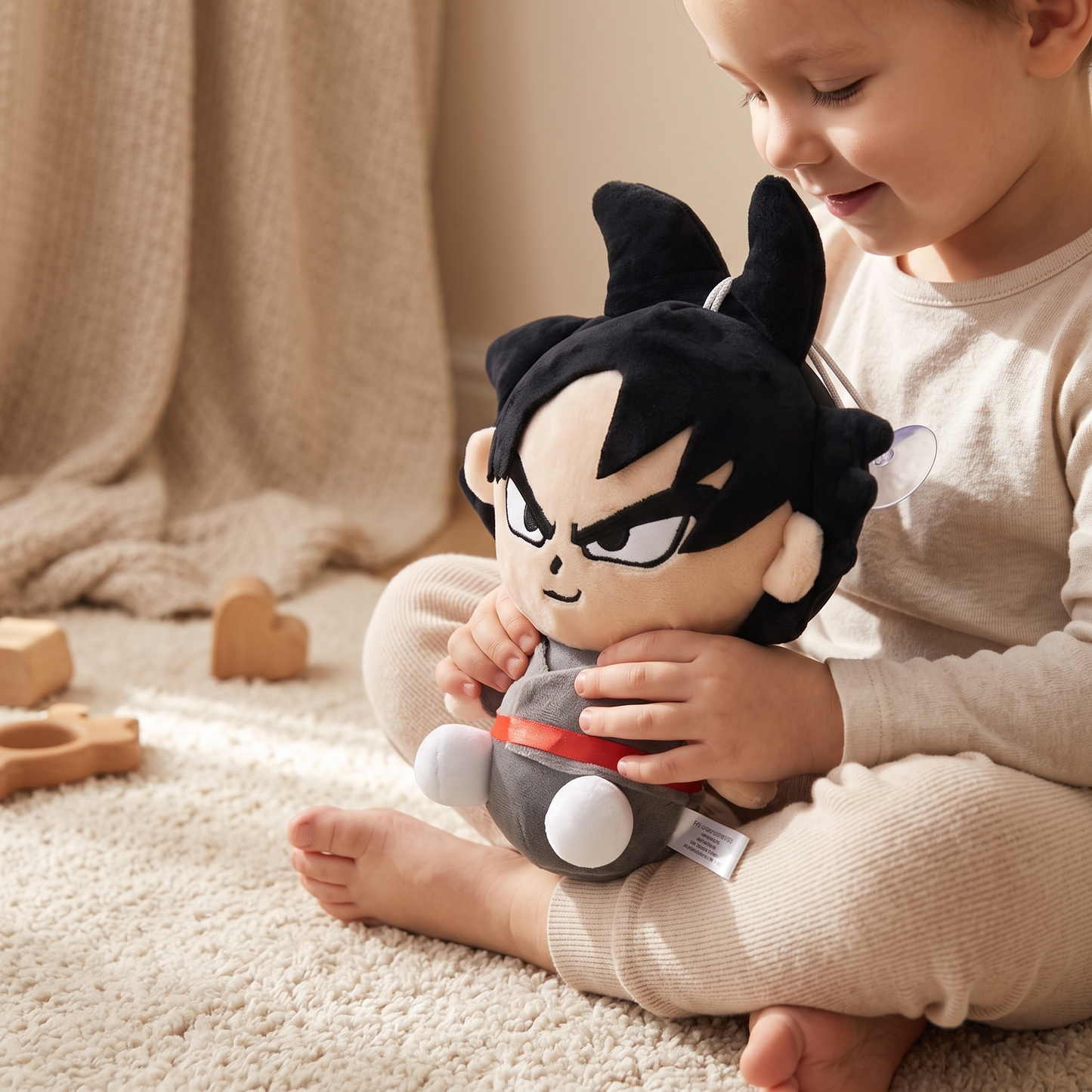 Peluche Goku Black à Suspendre 20cm - Utilisation cosy intérieur