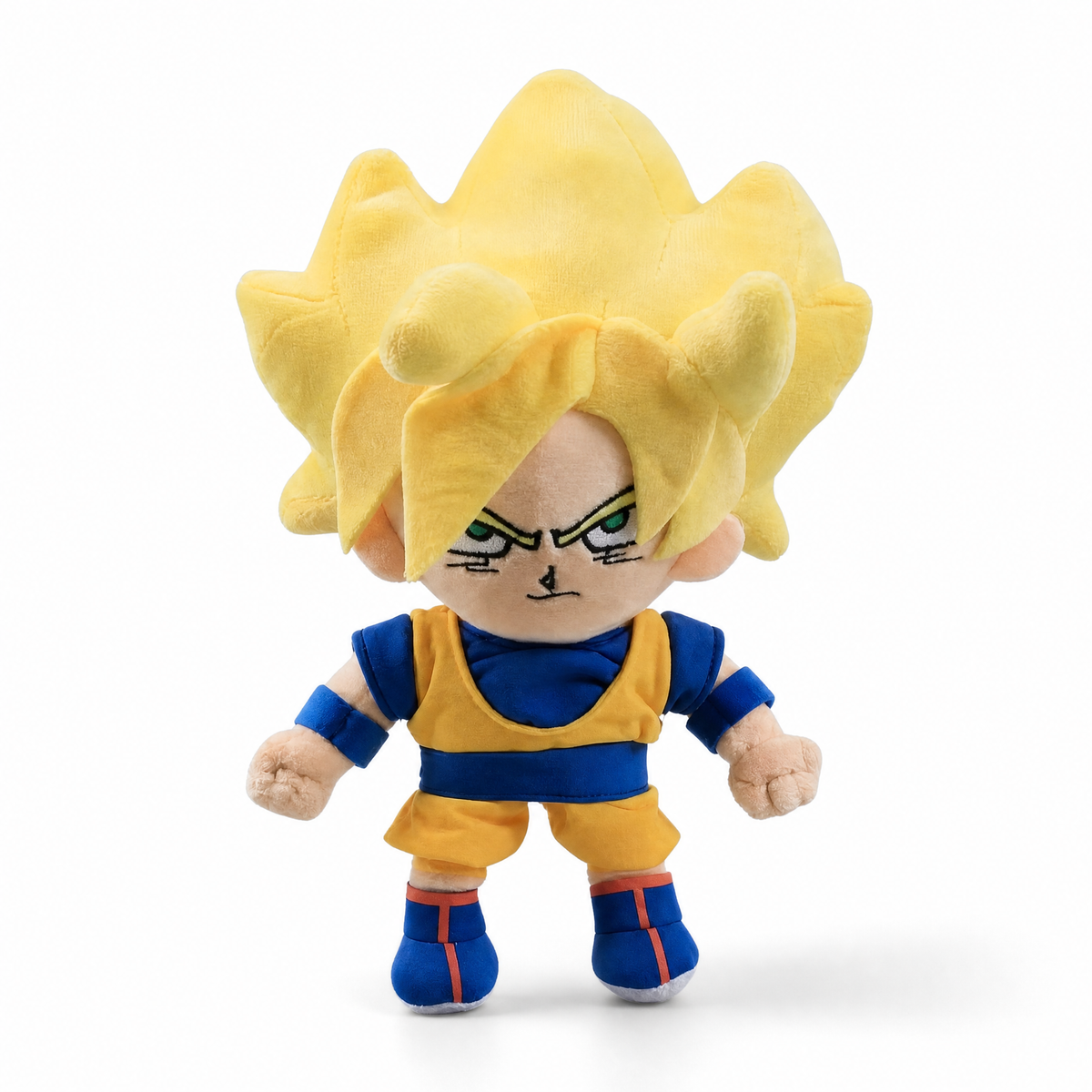 Peluche Goku Super Saiyan - 25 cm - Fond blanc frontal