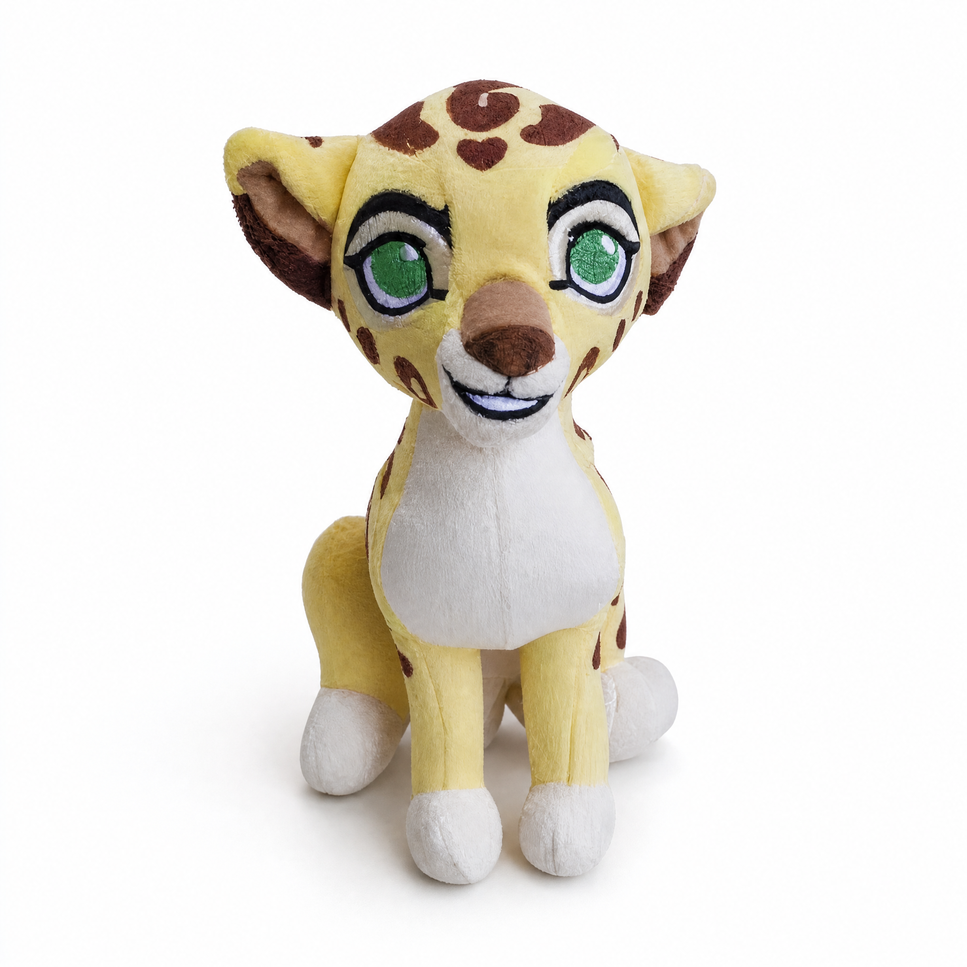 Peluche Guépard Fuli Le Roi Lion 15cm - Fond blanc frontal