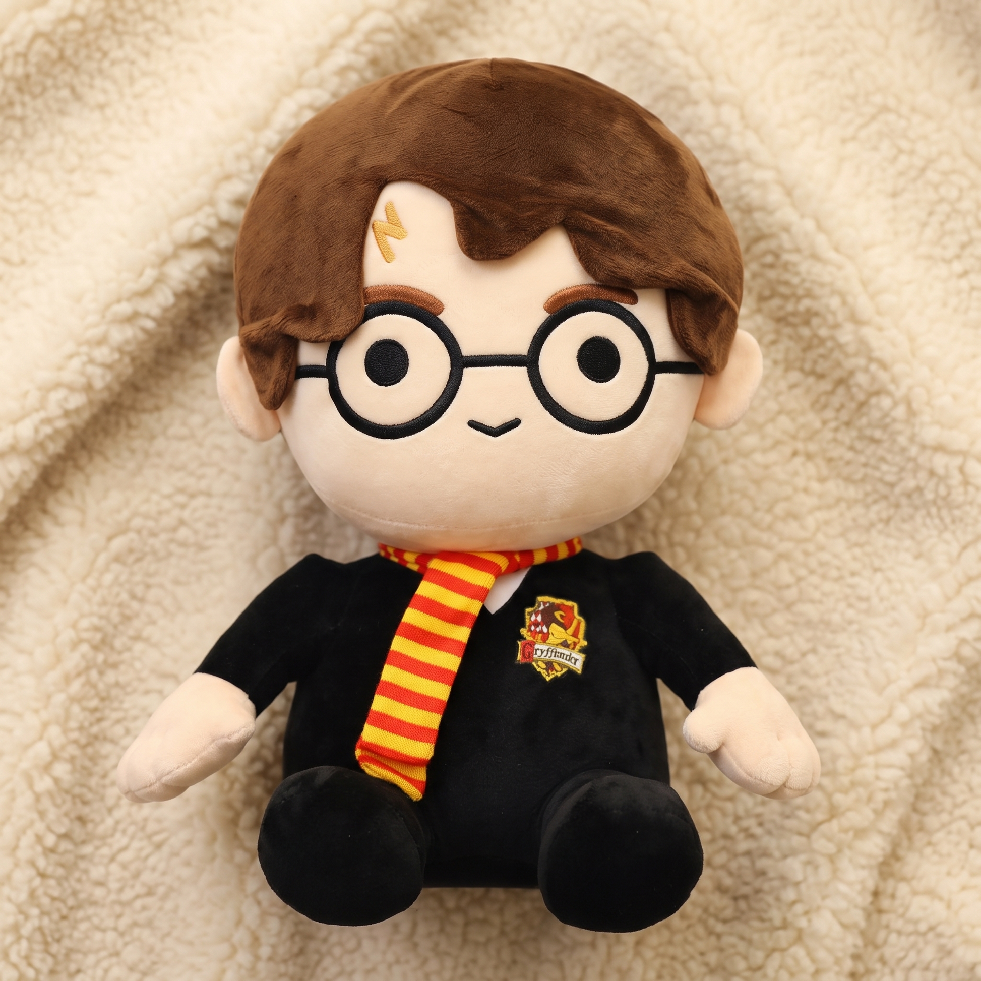 Peluche Harry Potter Géante en Robe de Sorcier - Détail matière