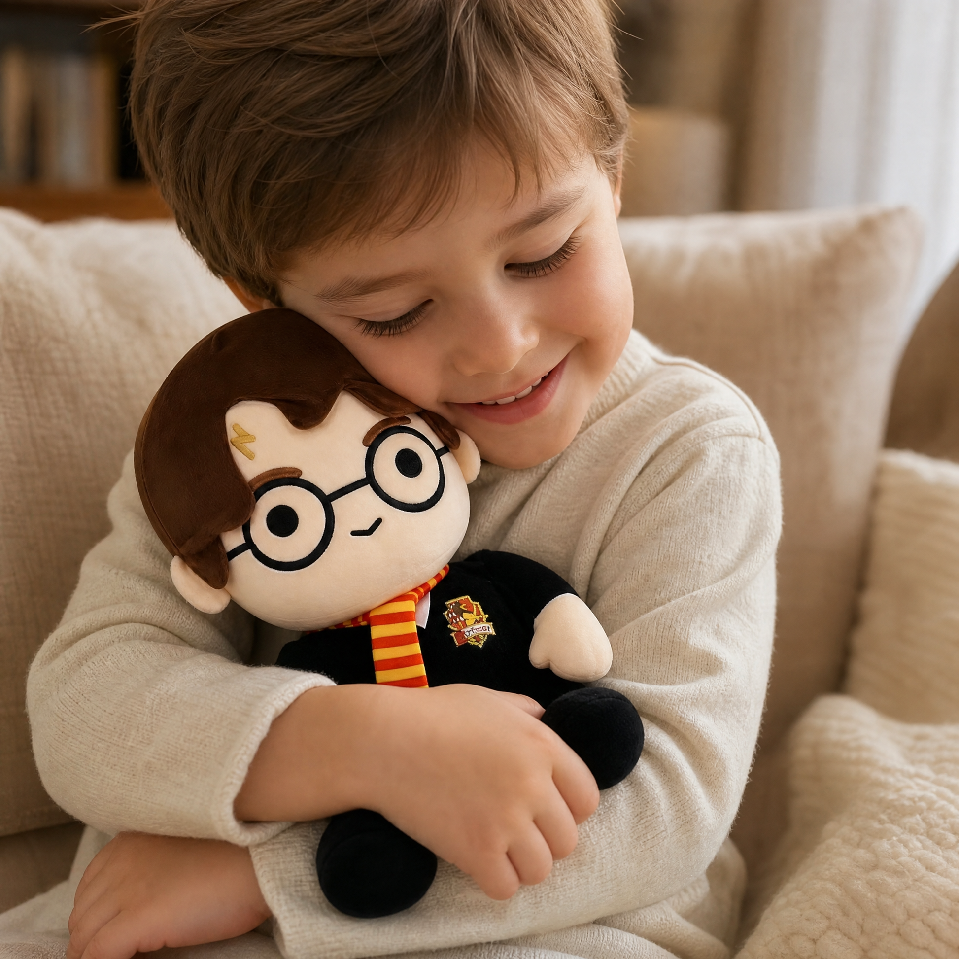 Peluche Harry Potter Géante en Robe de Sorcier - Utilisation cosy intérieur