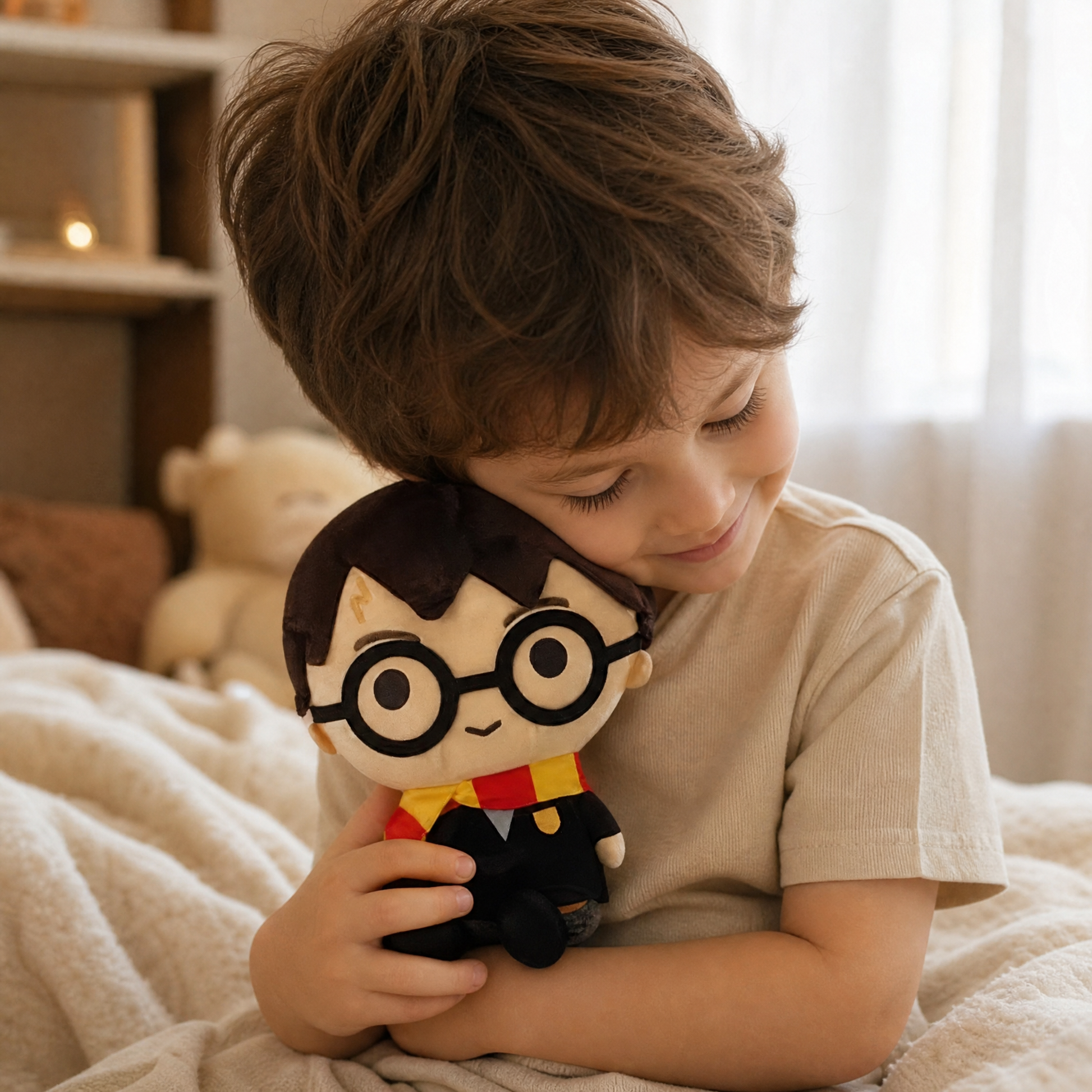 Peluche Harry Potter Gryffondor 30cm - Utilisation cosy intérieur
