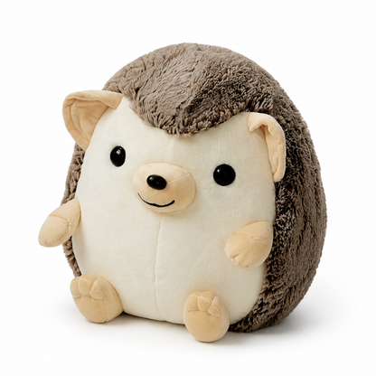 Peluche Hérisson Adorable Marron et Crème - 45cm · 35cm