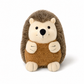 Peluche Hérisson avec Gilet Marron 18cm - Fond blanc frontal