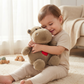 Peluche Hippopotame Cœur Beige ou Gris - Utilisation cosy intérieur