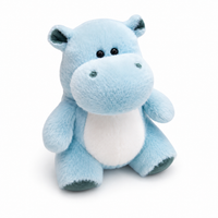 Peluche Hippopotame Tout Doux 23 cm - Bleu