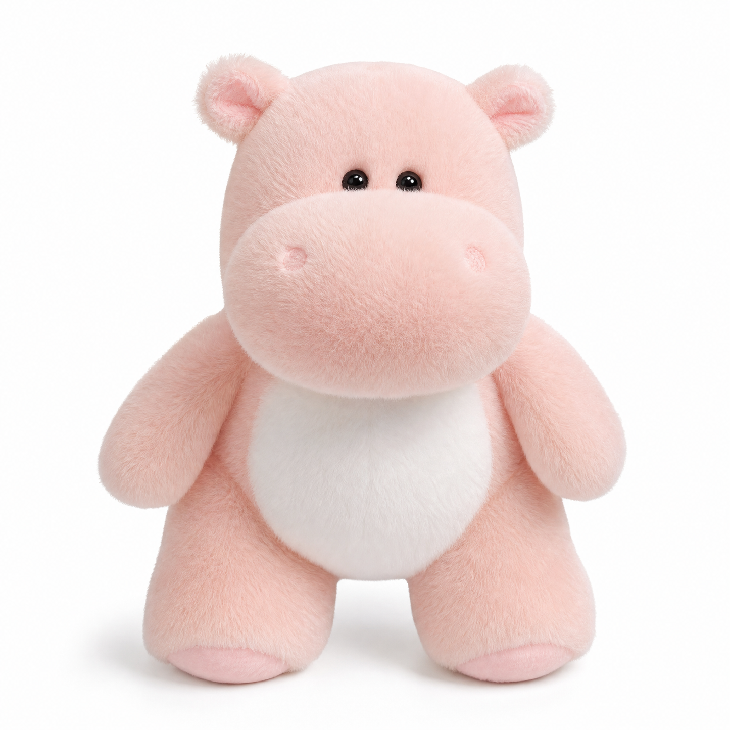 Peluche Hippopotame Tout Doux 23 cm - Fond blanc frontal