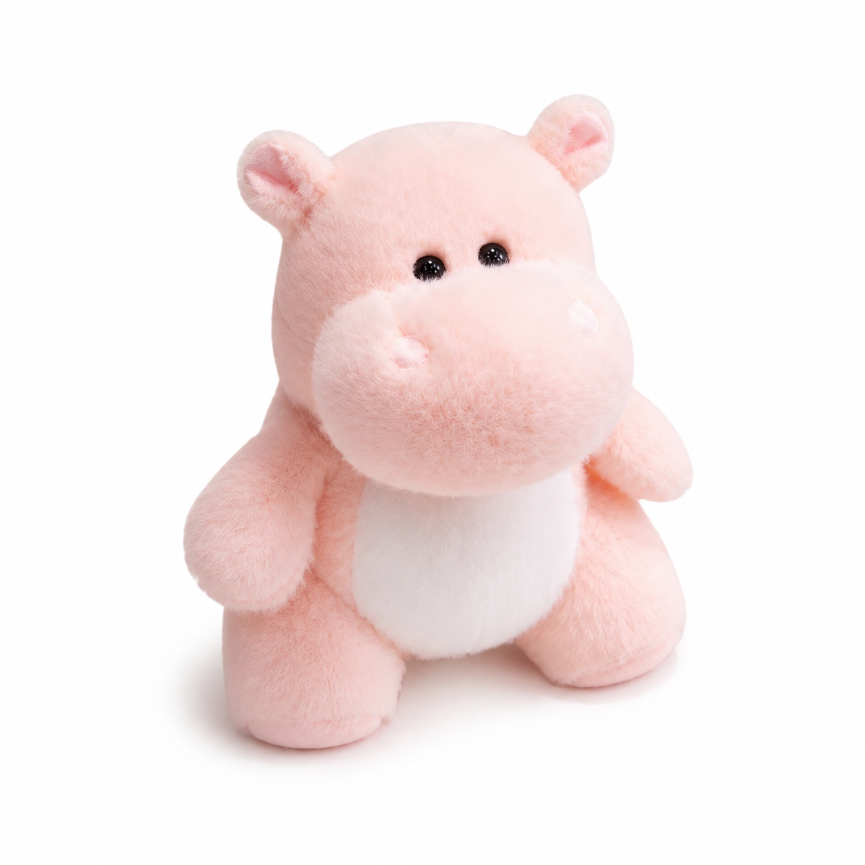 Peluche Hippopotame Tout Doux 23 cm - Rose