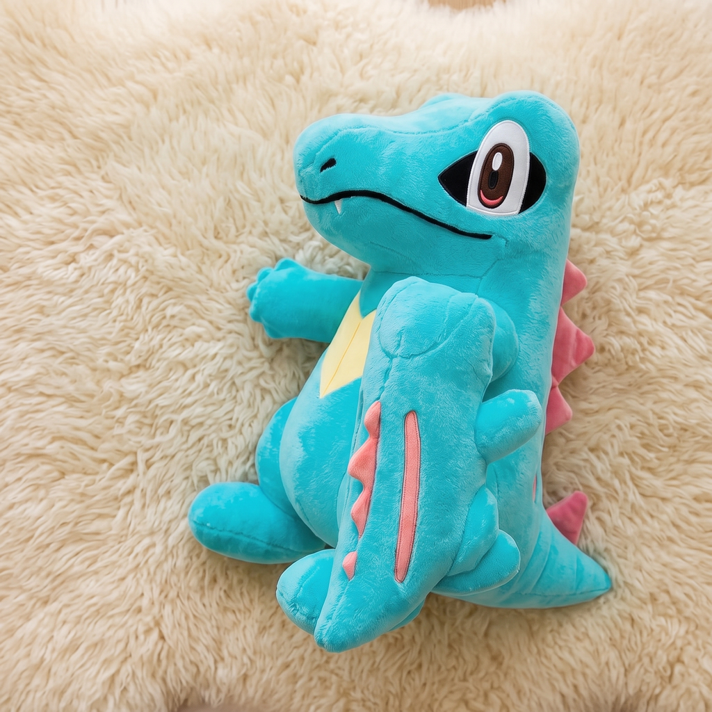 Peluche Kaiminus Pokémon Bleu - Detail matière