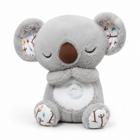 Peluche Koala Apaisante qui Respire avec Musique - Gris