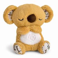 Peluche Koala Apaisante qui Respire avec Musique - Jaune