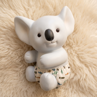 Peluche Koala Bleue Kawaii 25 cm - Détail matière