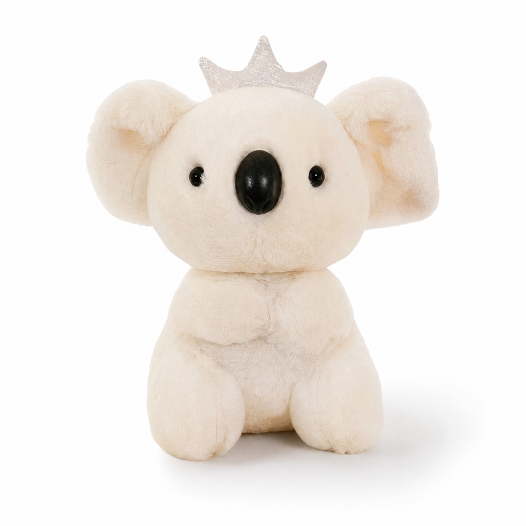 Peluche Koala Couronne 20cm - Fond blanc frontal