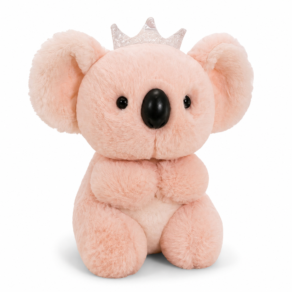 Peluche Koala Couronne 20cm - Rose