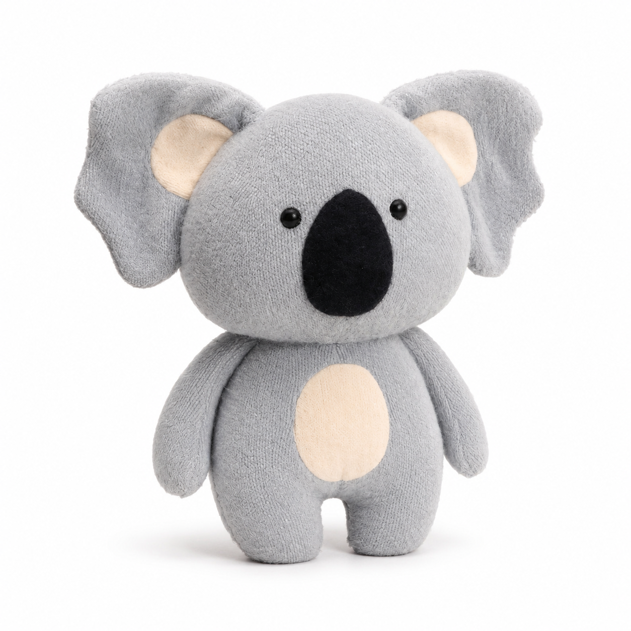 Peluche Koala en Laine Douce - 25 cm / Gris clair … (3 tailles)
