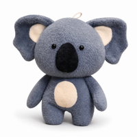 Peluche Koala en Laine Douce - 25 cm / Gris foncé … (3 tailles)