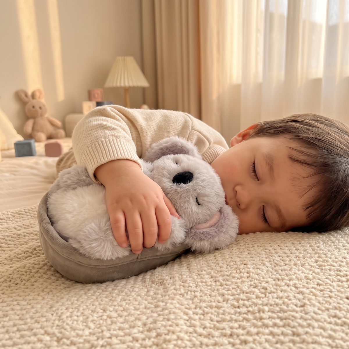 Peluche Koala Endormi avec Nid Douillet - Utilisation cosy intérieur