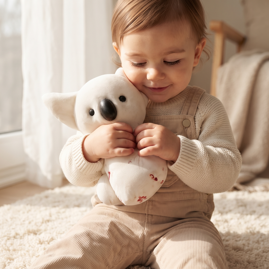 Peluche Koala Kawaii Blanche 25cm - Utilisation cosy intérieur