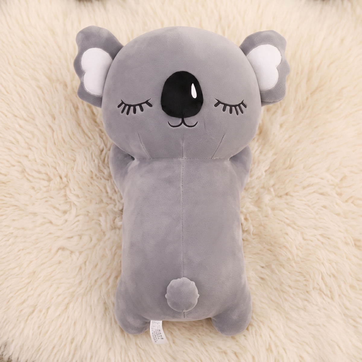 Peluche Koala Oreiller Grise - Détail matière