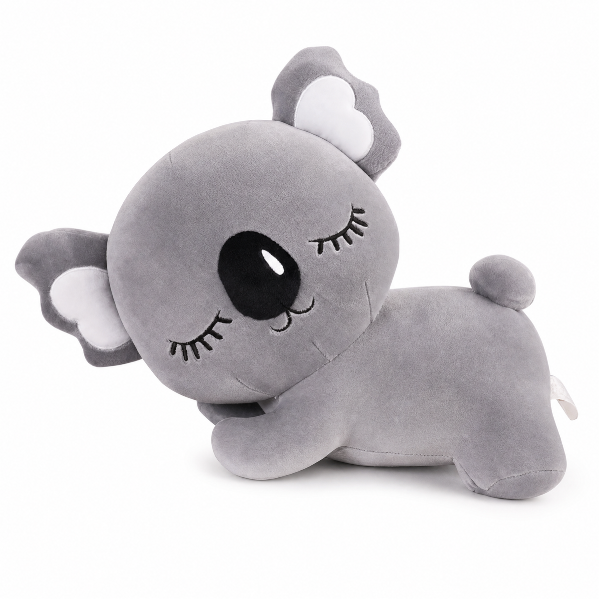 Peluche Koala Oreiller Grise - Fond blanc frontal