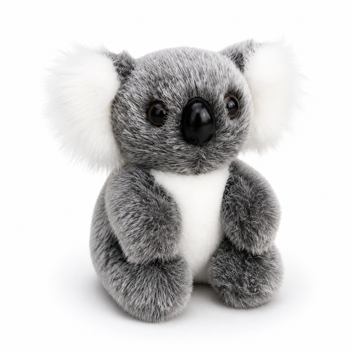 Peluche Koala Réaliste Gris et Blanc - Noir / 16cm · Noir / 12cm
