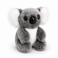 Peluche Koala Réaliste Gris et Blanc - Noir / 16cm · Noir / 12cm