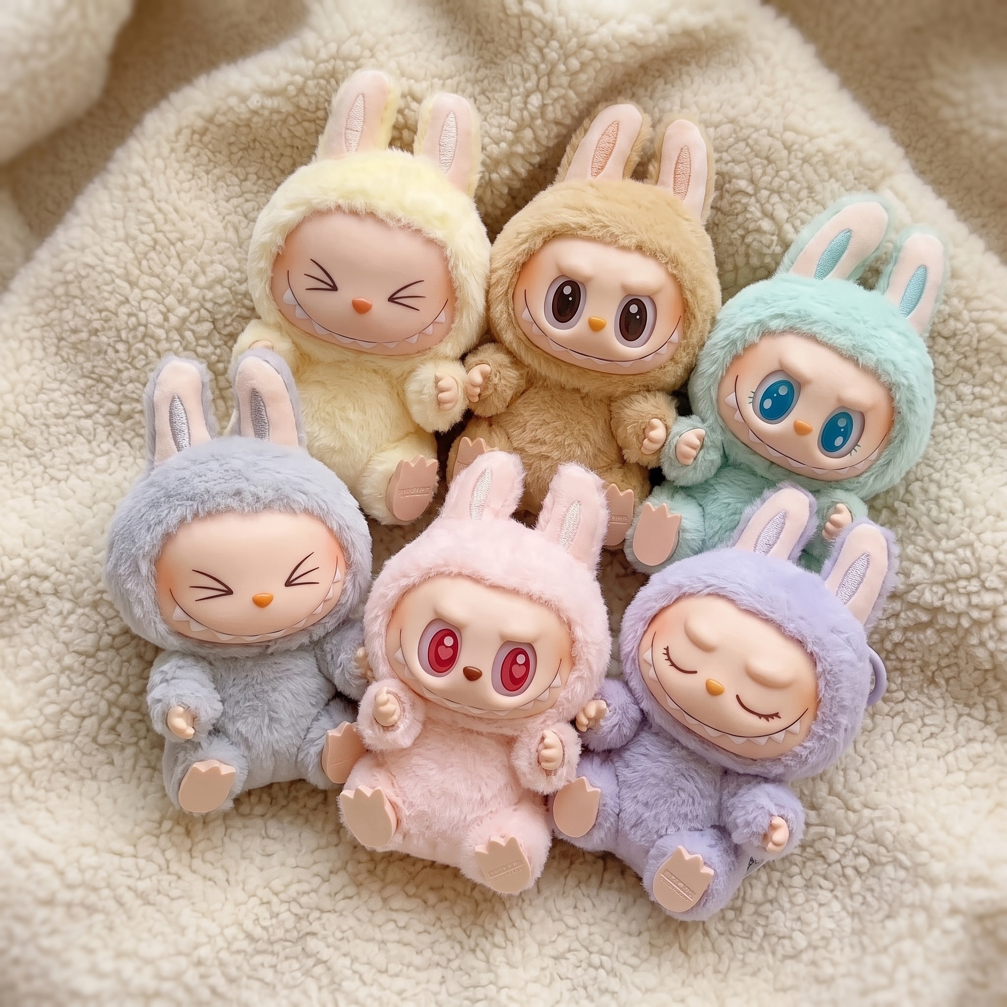 Peluche Labubu Boîte Mystère Surprise - Détail matière