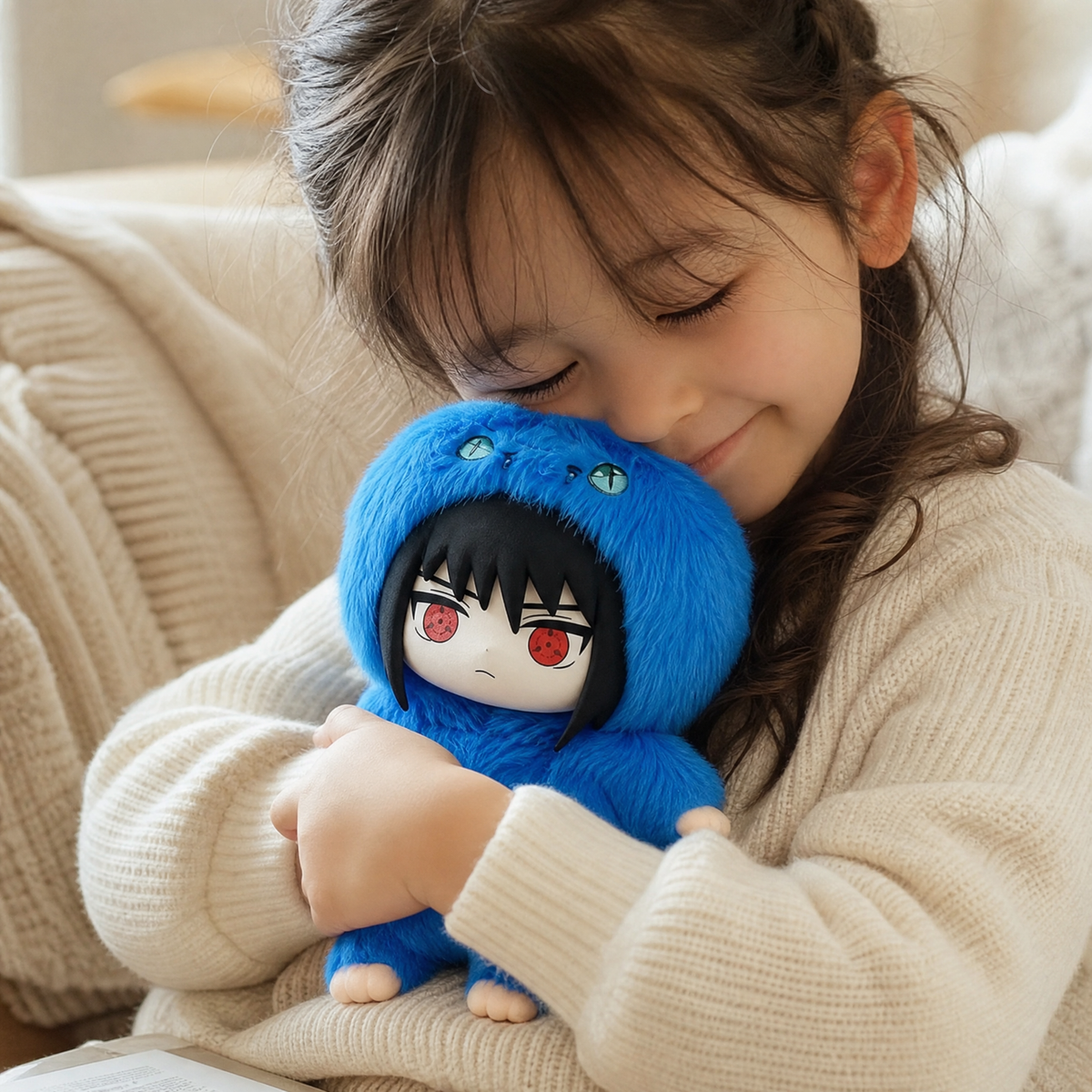 Peluche Labubu Naruto Boîte Mystère - Utilisation cosy intérieur
