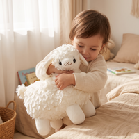 Peluche Lama Bébé Blanc Doudou 20cm - Utilisation cosy intérieur