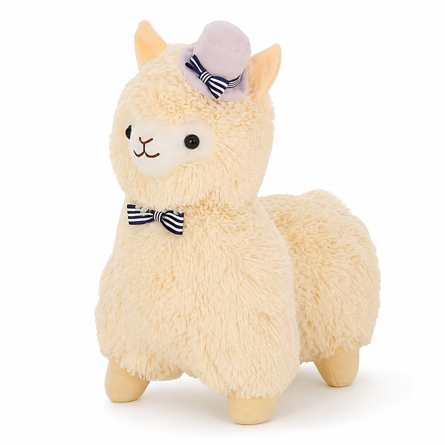 Peluche Lama Chapeau et Nœud Papillon - 35cm · 55cm