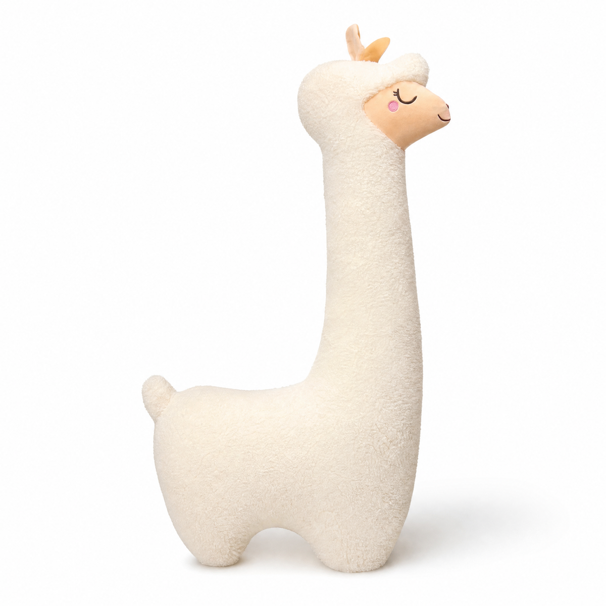 Peluche Lama Géante 75-130cm - fond blanc Frontal
