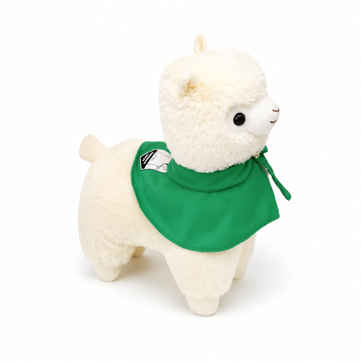 Peluche Lama Magicien avec Cape Verte - 35cm · 50-cm