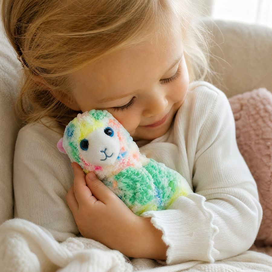 Peluche Lama Multicolore 15cm - Utilisation cosy intérieur