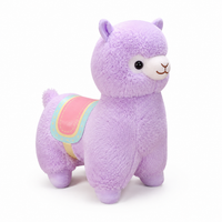 Peluche Lama Rose Arc-en-Ciel 35cm - 50-cm