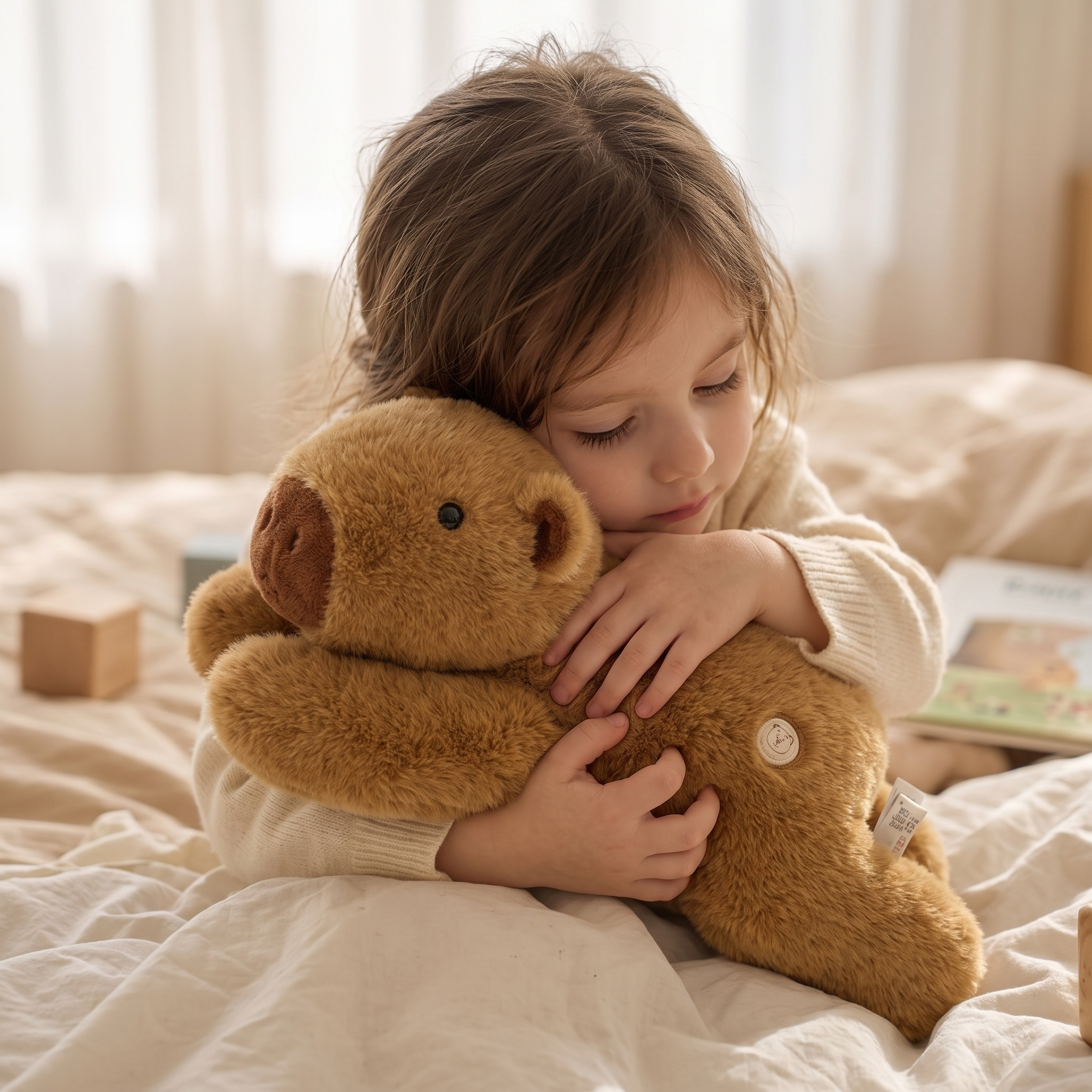 Peluche Lestée Capybara Apaisante - Utilisation cosy intérieur