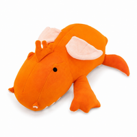 Peluche Lestée Dragon Orange - 38cm · 60cm