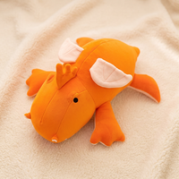 Peluche Lestée Dragon Orange - Detail matière