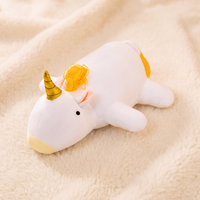 Peluche Lestée Licorne Blanche - Detail matière