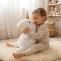 Peluche Lestée Licorne Blanche - Utilisation cosy intérieur
