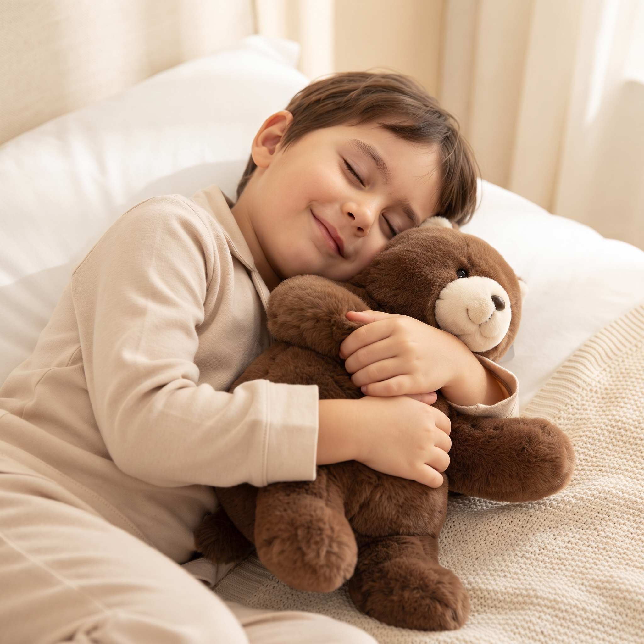 Peluche Lestée Ours Apaisant Marron - Utilisation cosy intérieur