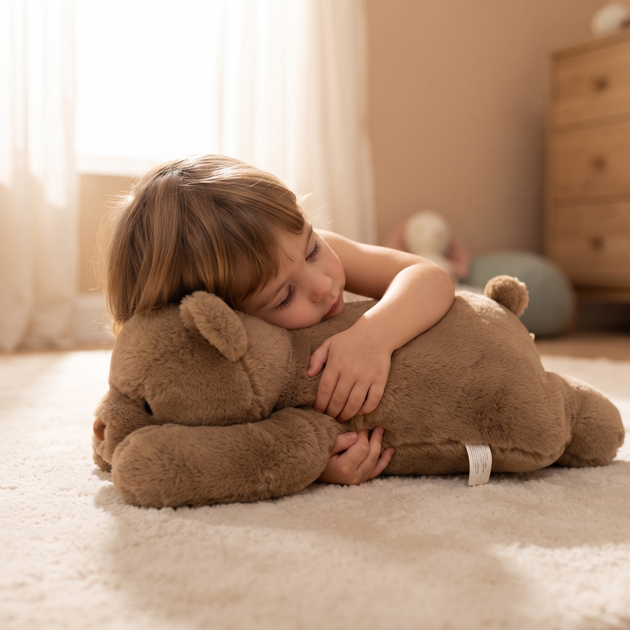 Peluche Lestée Ours Brun - Utilisation cosy intérieur