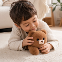Peluche Lestée Ourson Marron 30 cm - Utilisation cosy intérieur