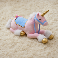 Peluche Licorne Géante Rose 100 cm - Détail matière