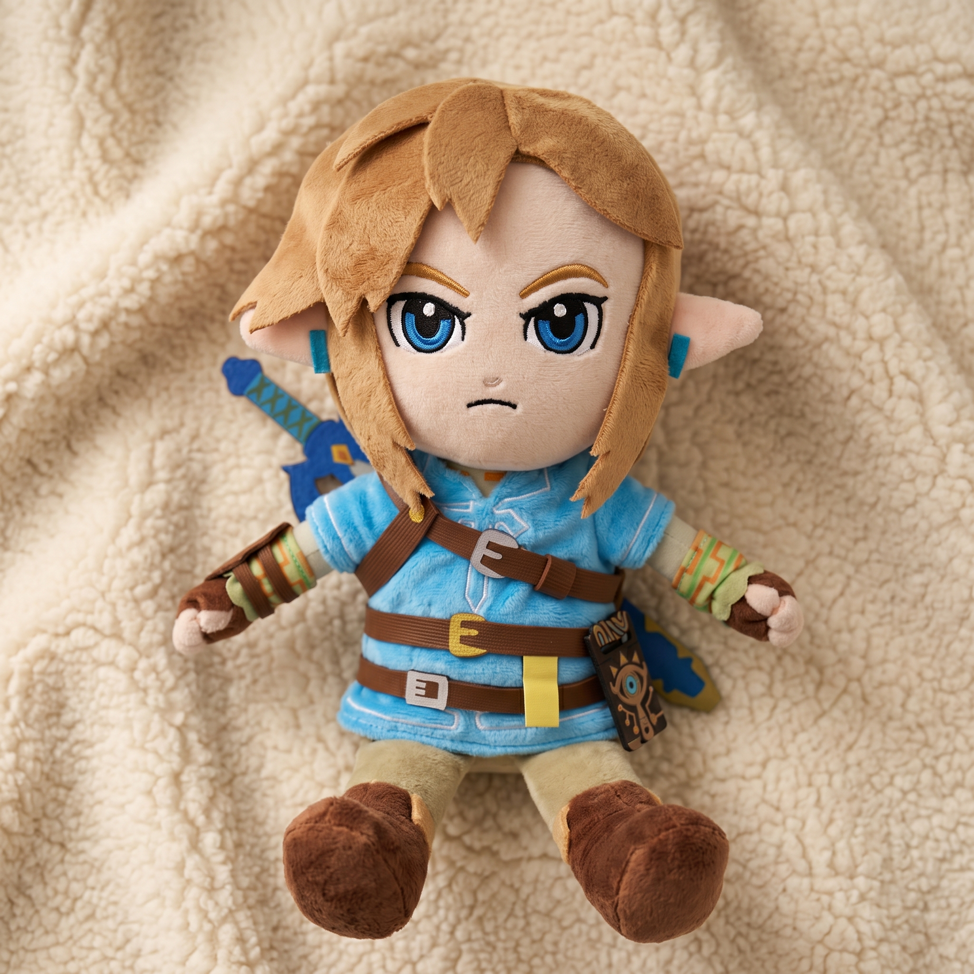 Peluche Link Zelda Breath of the Wild - Détail matière