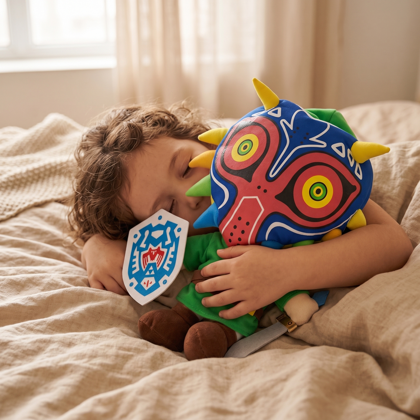 Peluche Link Zelda Majora's Mask 31cm - Utilisation cosy intérieur